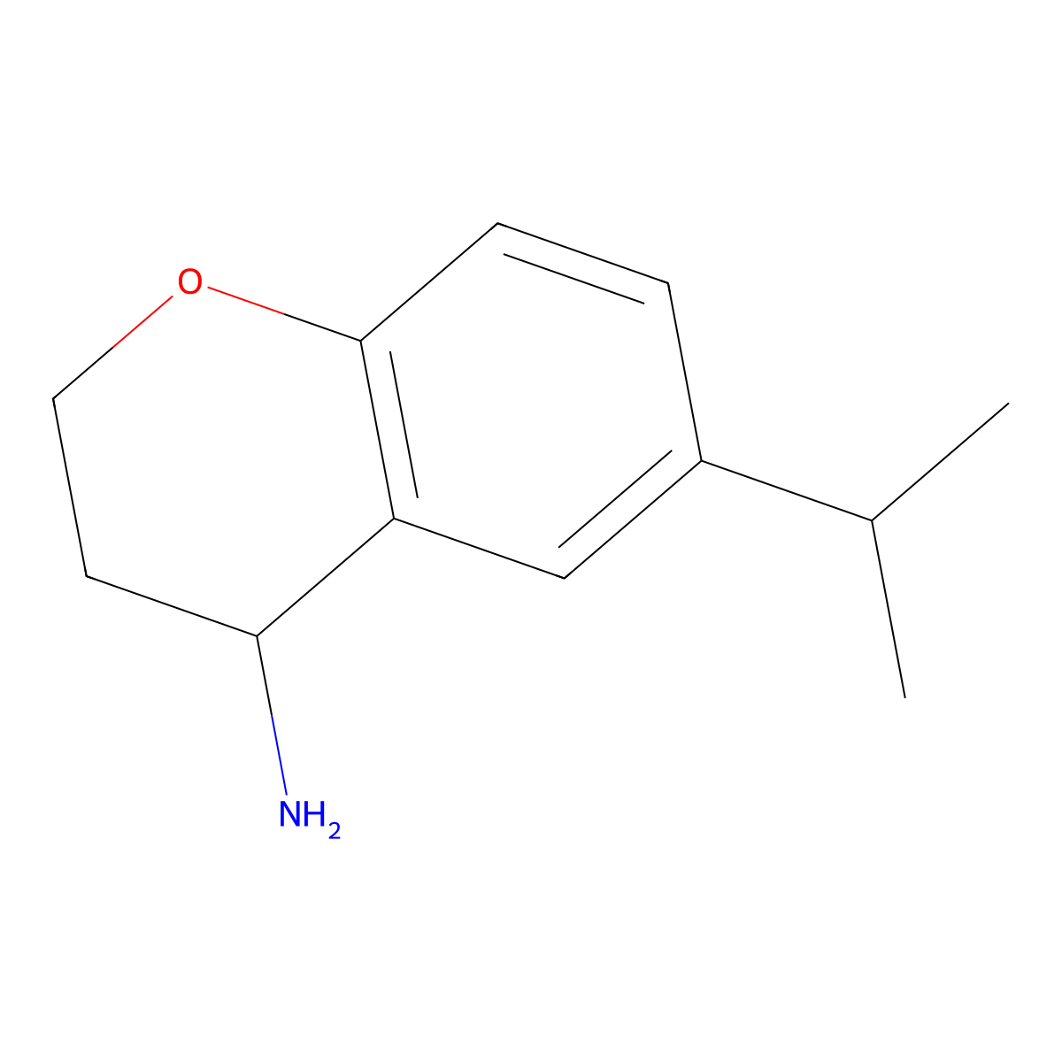 6-Isopropylchroman-4-amine molecular structure, CAS 676134-22-8