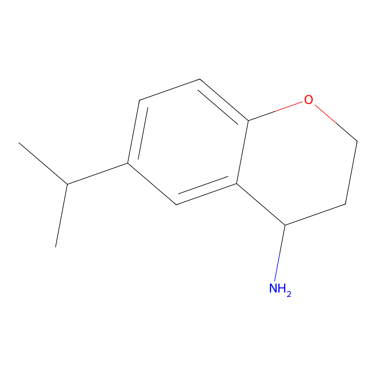 6-Isopropylchroman-4-amine molecular structure, CAS 676134-22-8