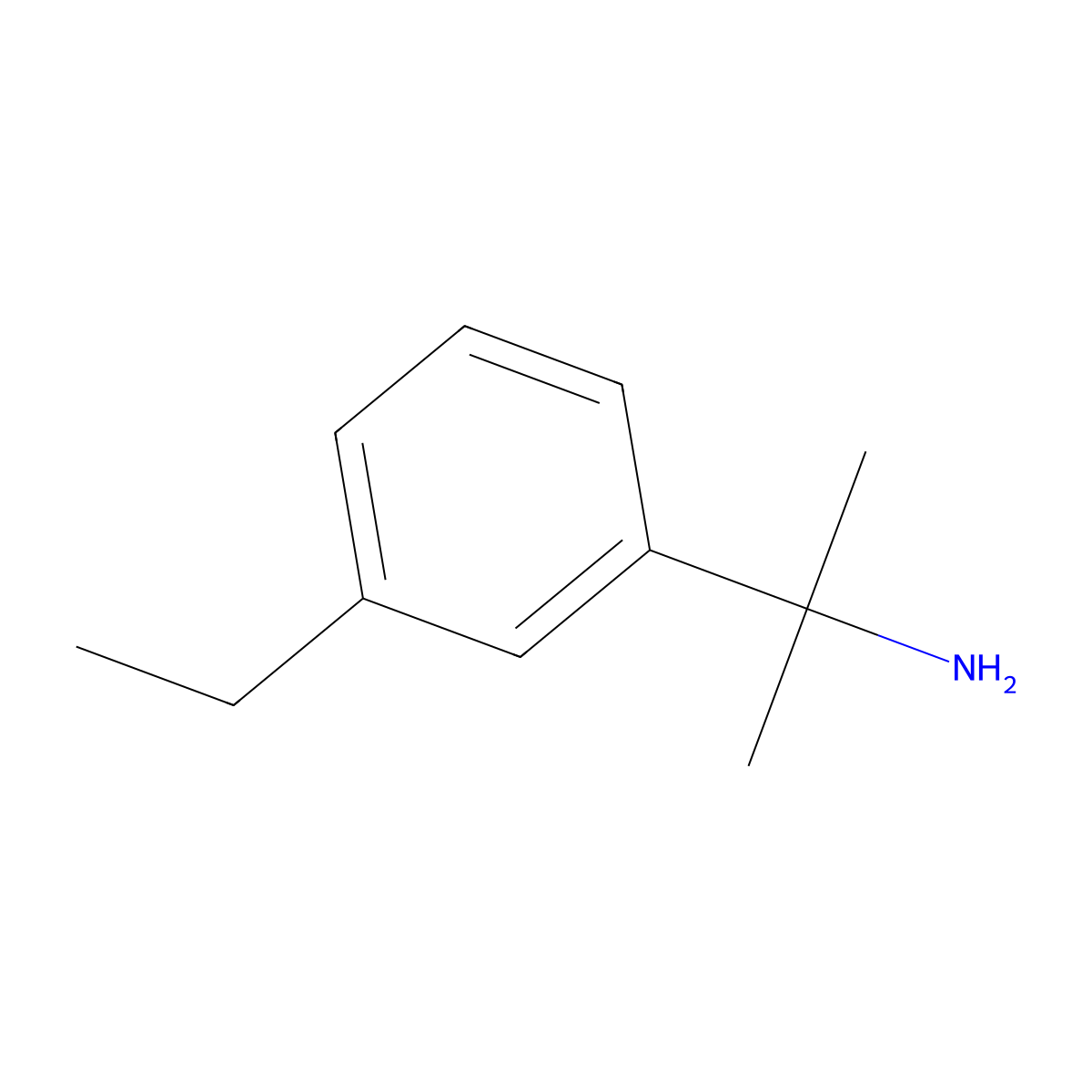 2-(3-Ethylphenyl)propan-2-amine molecular structure, CAS 676135-23-2