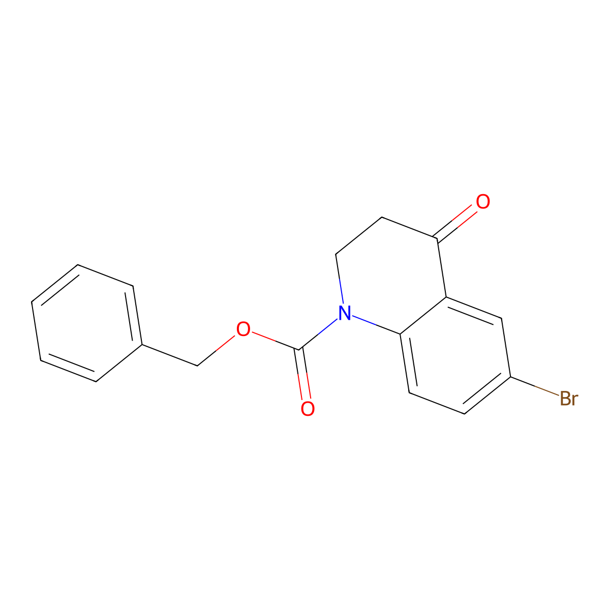 Benzyl 6-bromo-4-oxo-1,2,3,4-tetrahydroquinoline-1-carboxylate molecular structure, CAS 676136-53-1