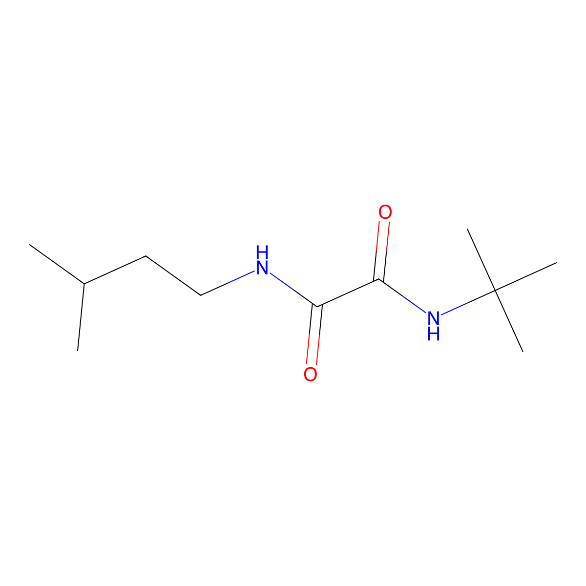 N1-(tert-butyl)-N2-isopentyloxalamide molecular structure, CAS 676151-22-7