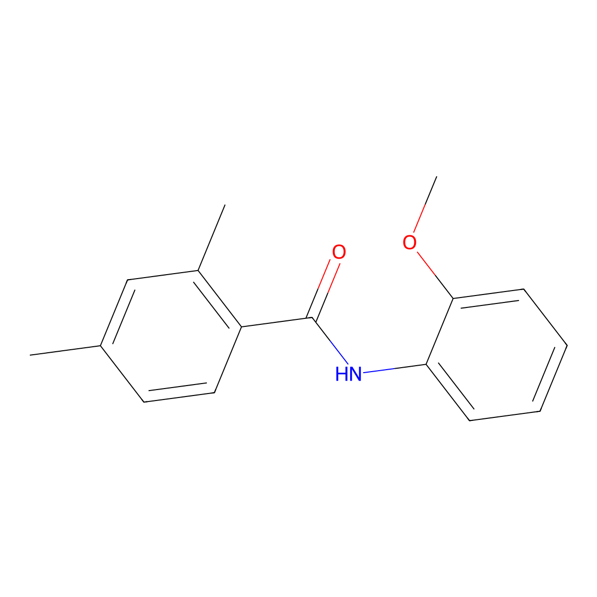 N-(2-methoxyphenyl)-2,4-dimethylbenzamide molecular structure, CAS 676155-08-1