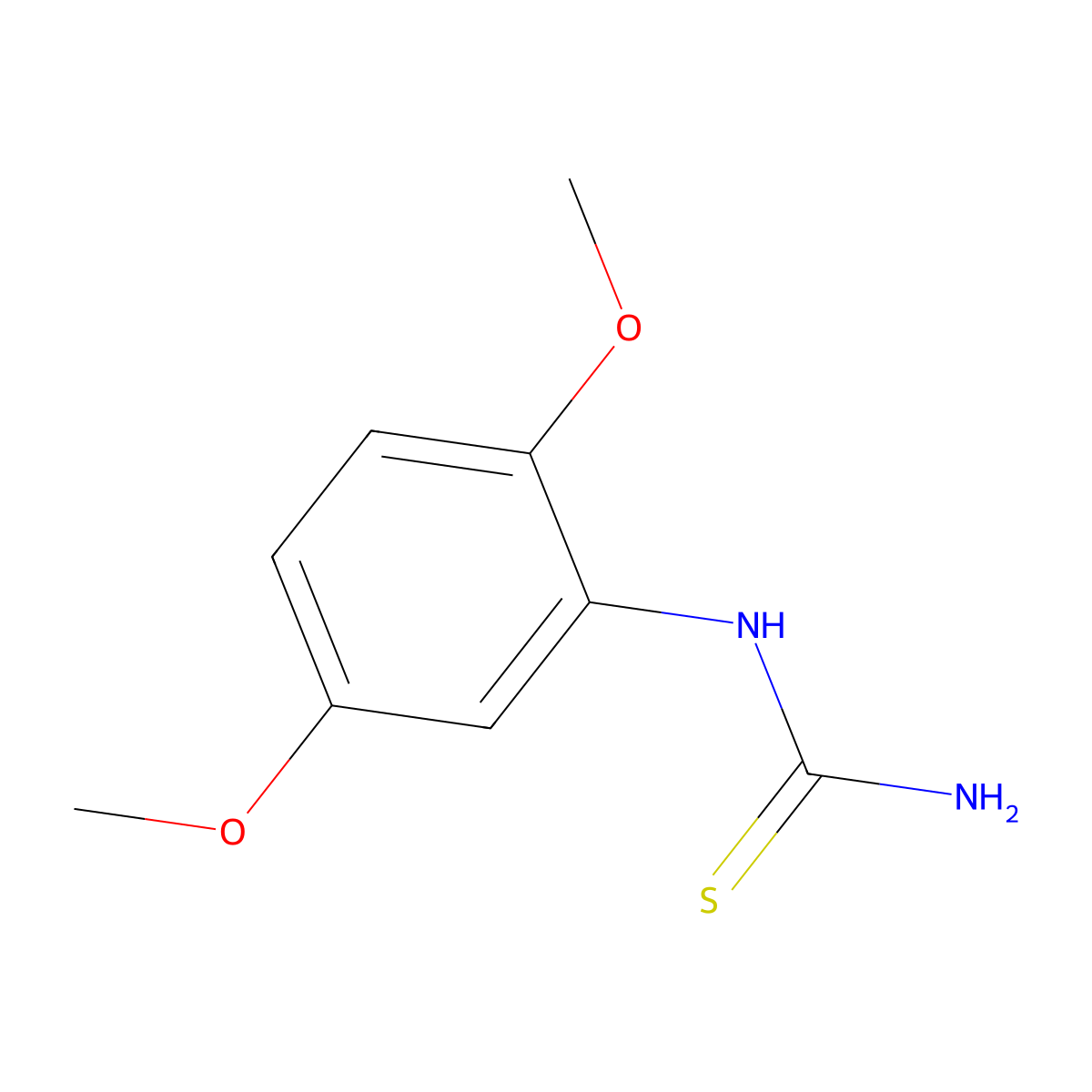 (2,5-Dimethoxyphenyl)thiourea molecular structure, CAS 67617-98-5