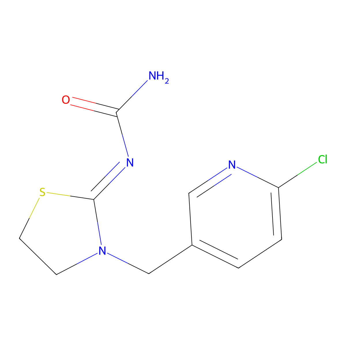 Thiacloprid amide molecular structure, CAS 676228-91-4