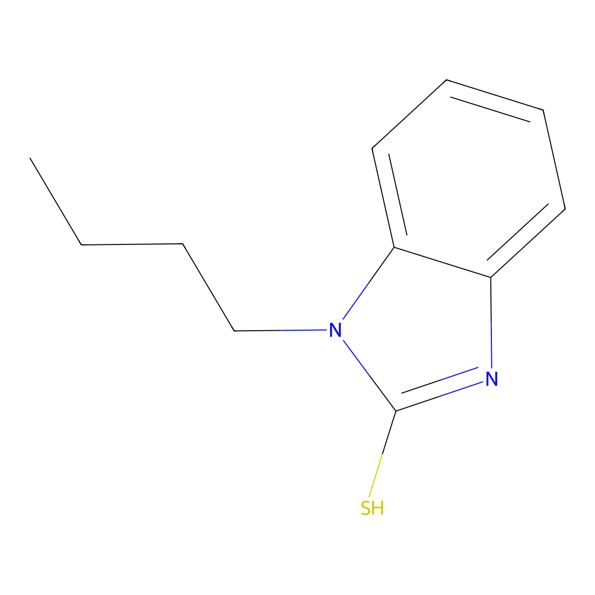 1-Butyl-1H-benzoimidazole-2-thiol molecular structure, CAS 67624-27-5