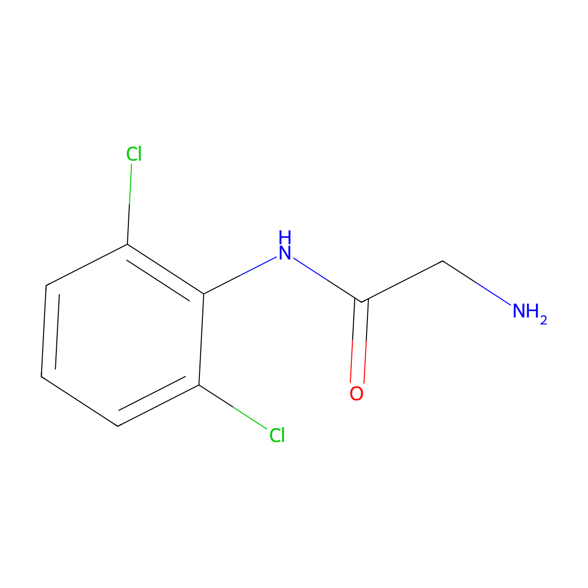 Acetanilide, 2-amino-2',6'-dichloro- molecular structure, CAS 67624-94-6