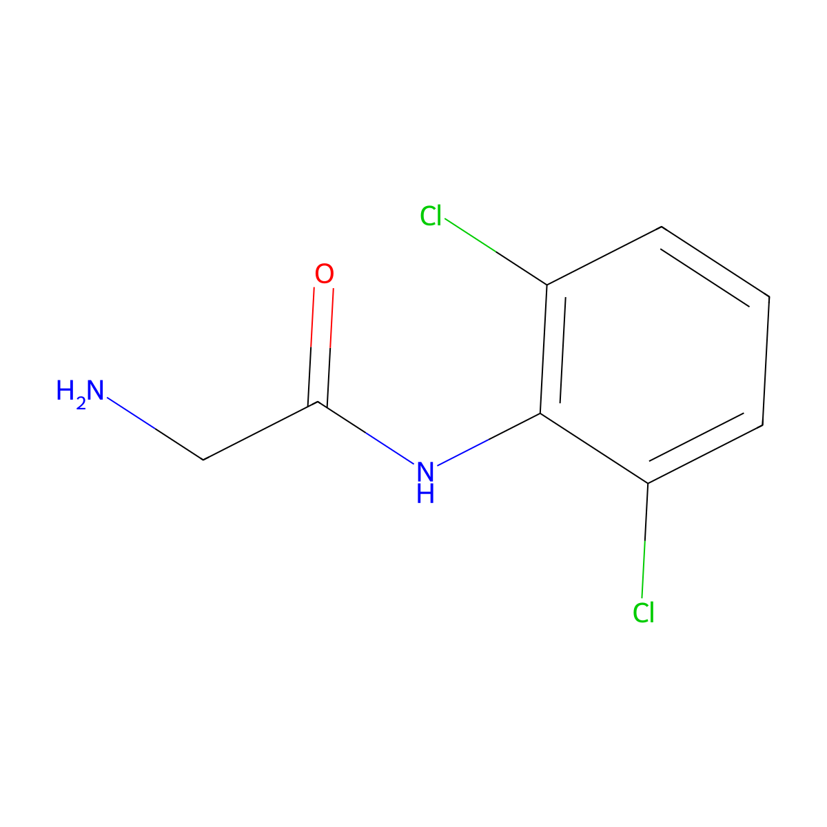 Acetanilide, 2-amino-2',6'-dichloro- molecular structure, CAS 67624-94-6