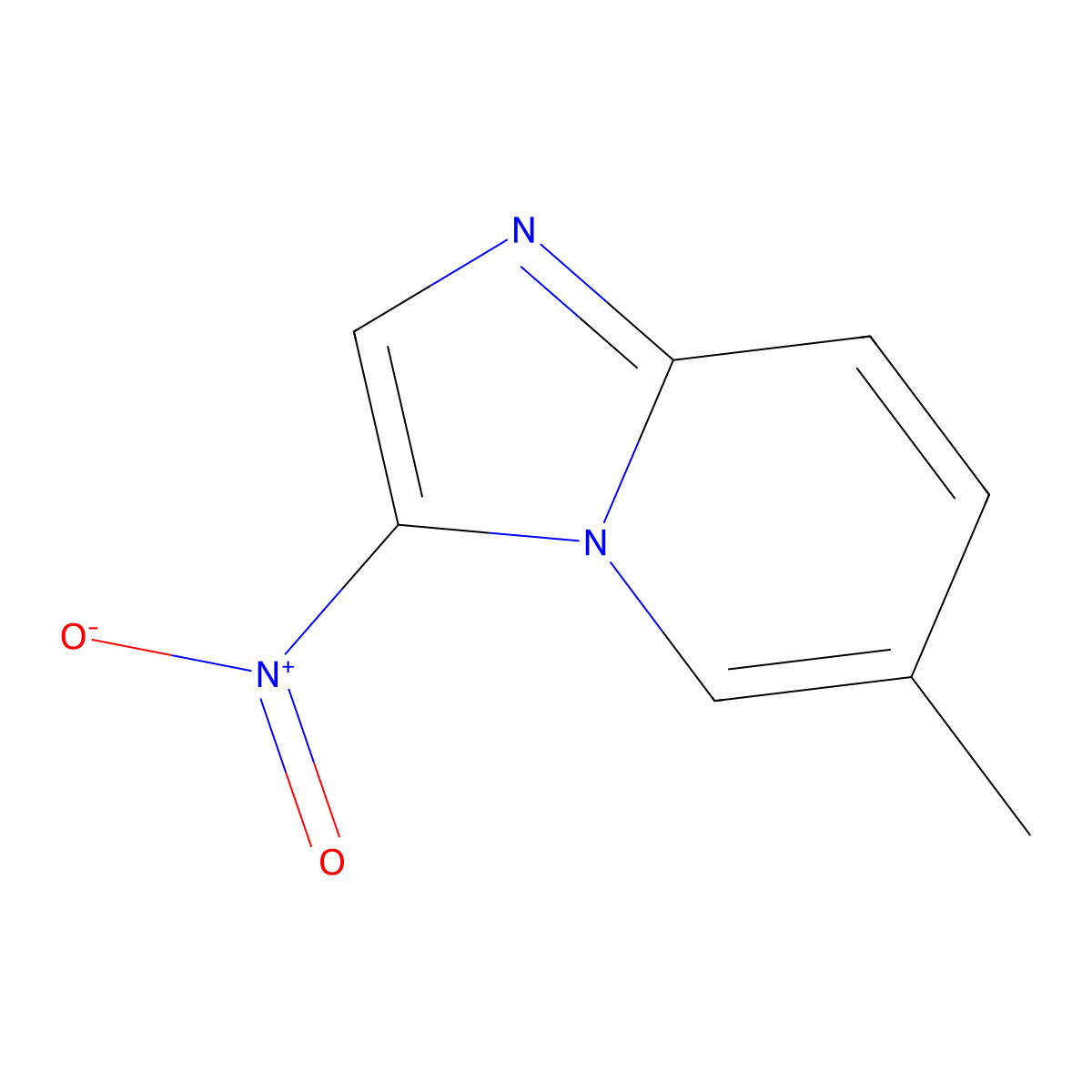 6-Methyl-3-nitroimidazo[1,2-a]pyridine molecular structure, CAS 67625-28-9