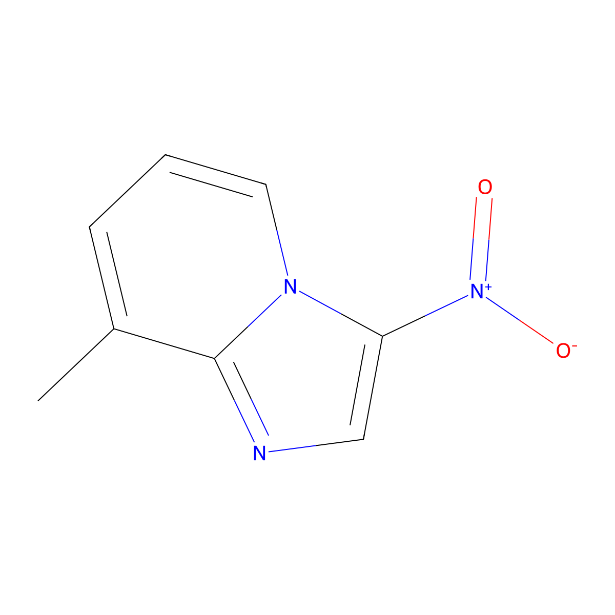 8-Methyl-3-nitroimidazo[1,2-a]pyridine molecular structure, CAS 67625-32-5
