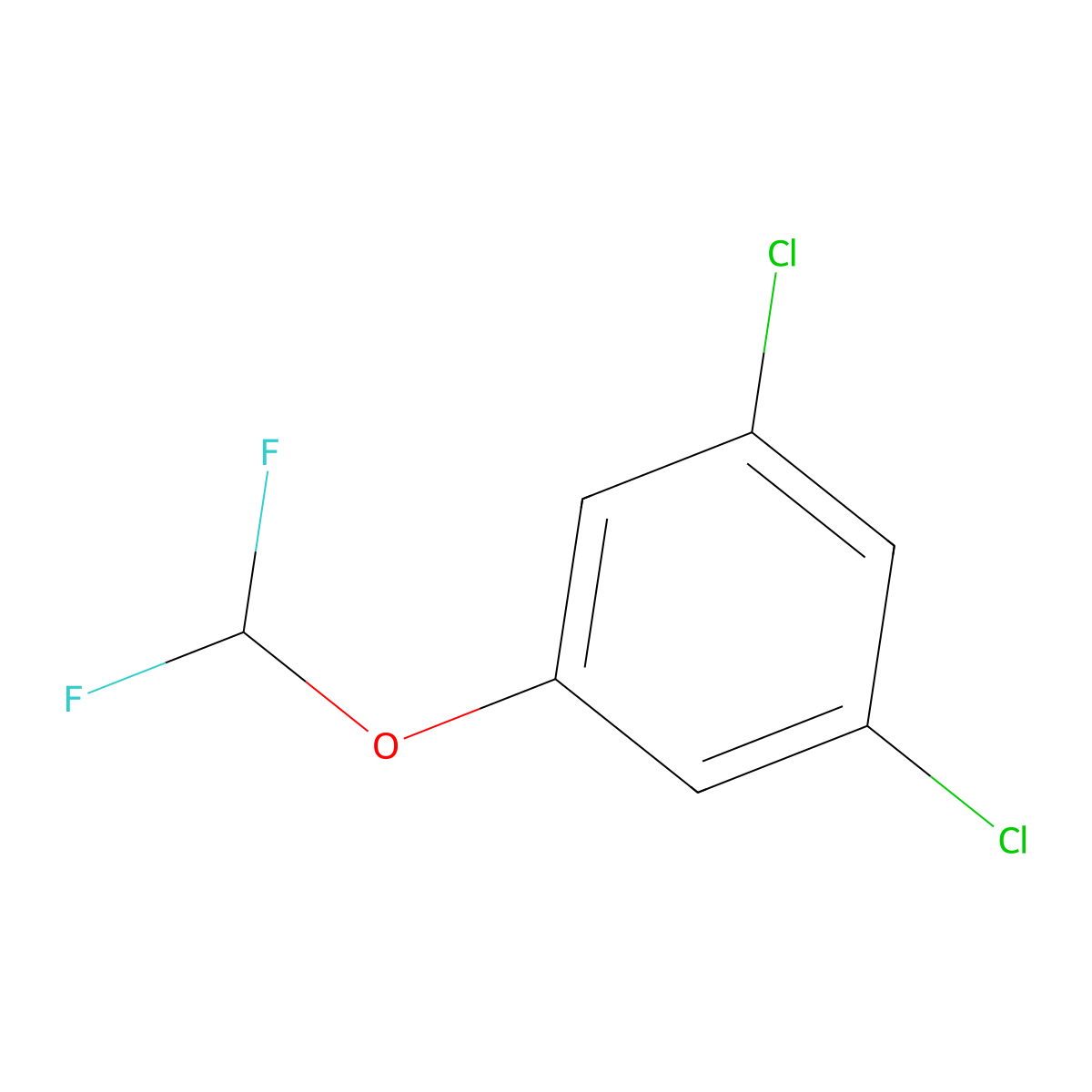 1,3-Dichloro-5-(difluoromethoxy)benzene molecular structure, CAS 676252-17-8