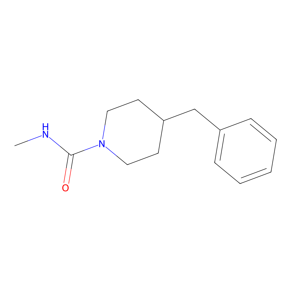 4-Benzyl-N-methylpiperidine-1-carboxamide molecular structure, CAS 67626-49-7