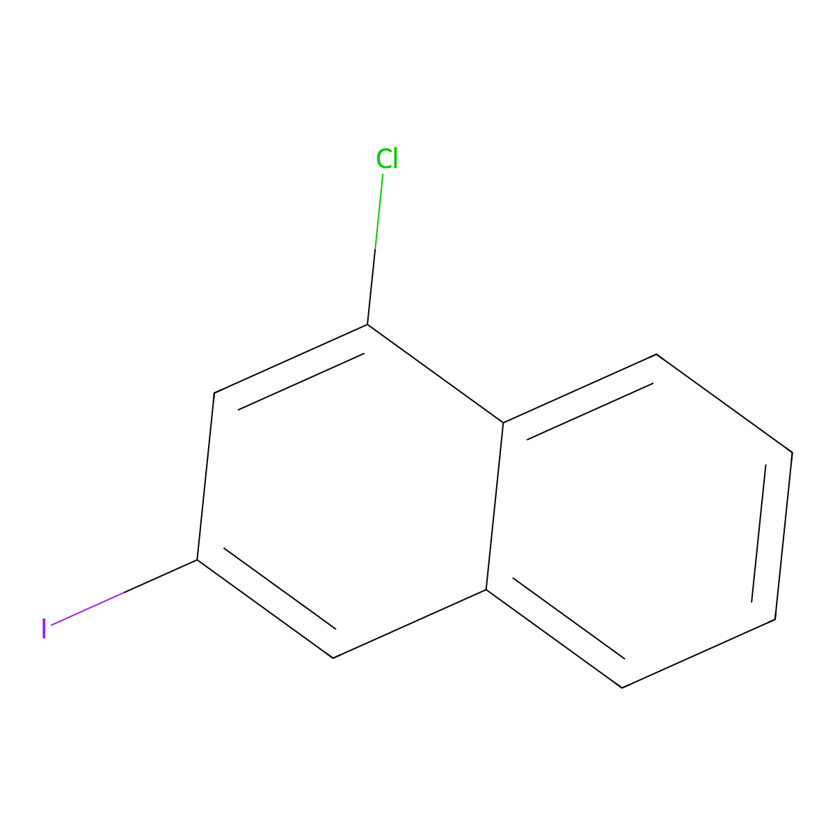 1-Chloro-3-iodonaphthalene molecular structure, CAS 676267-03-1