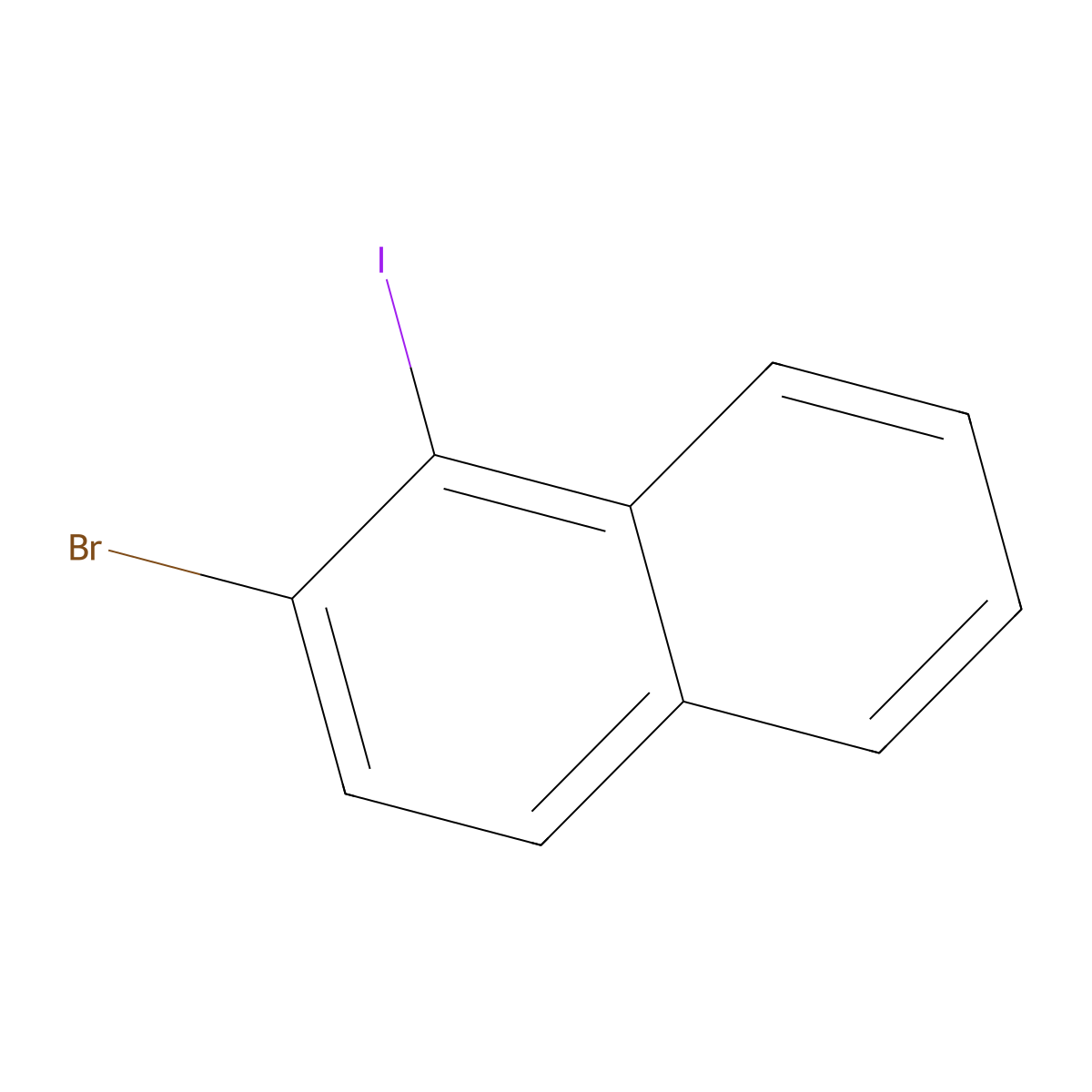 2-Bromo-1-iodonaphthalene molecular structure, CAS 676267-05-3