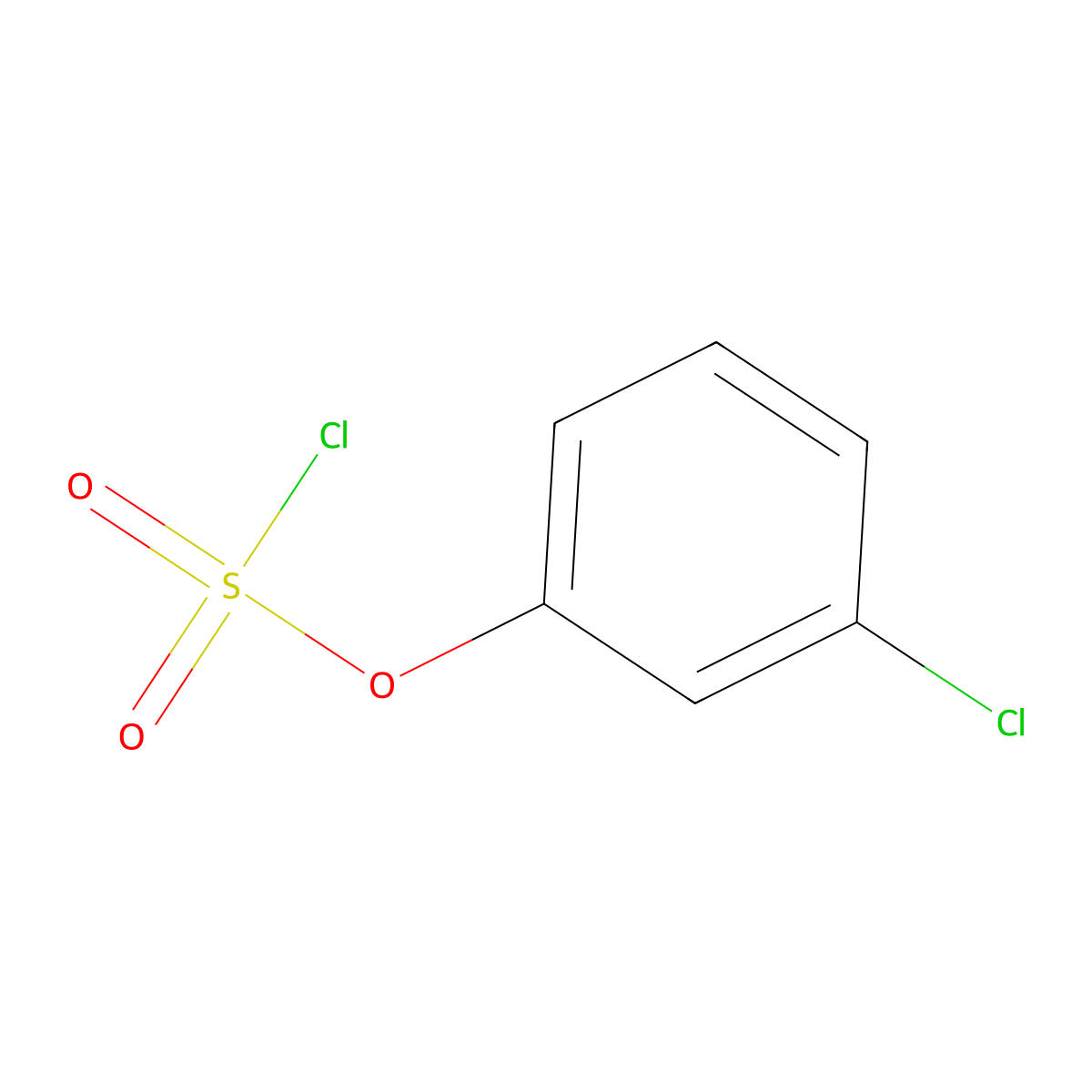 3-Chlorophenyl chloranesulfonate molecular structure, CAS 67628-46-0