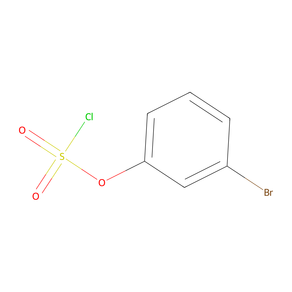 3-Bromophenyl chloranesulfonate molecular structure, CAS 67628-48-2