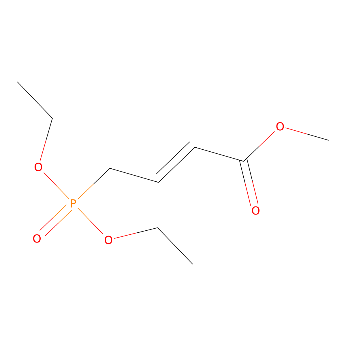 4-(Diethoxy-phosphoryl)-but-2-enoic acid methyl ester molecular structure, CAS 67629-62-3