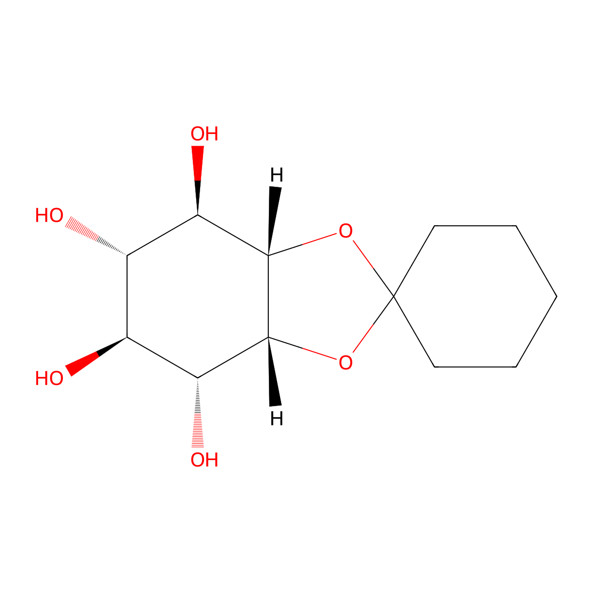 2,3-O-cyclohexylidene-myo-inositol molecular structure, CAS 6763-47-9