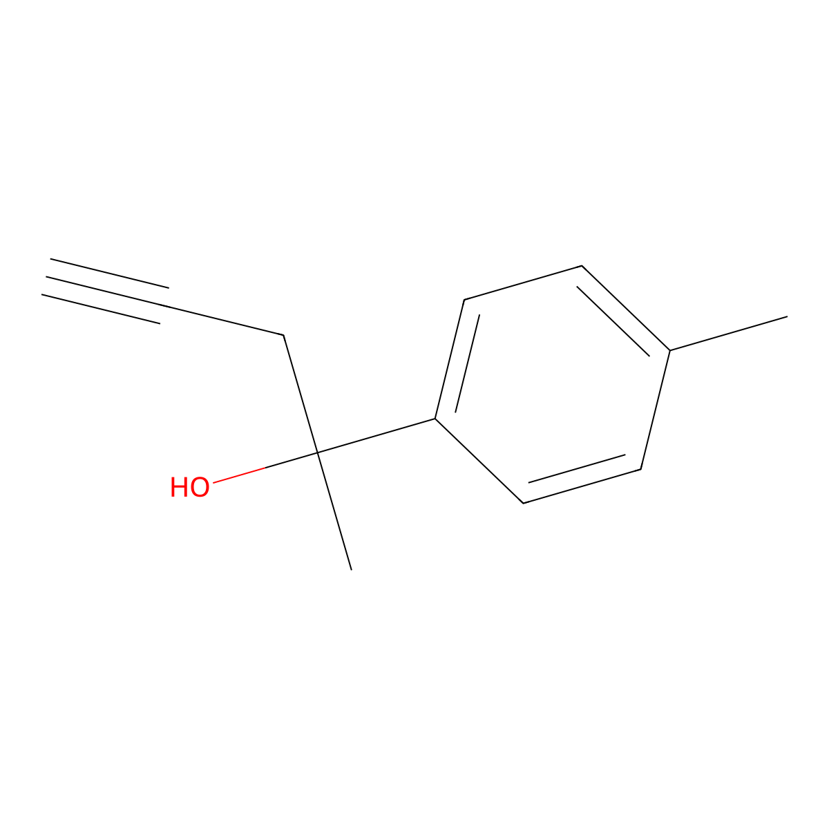 2-(p-Tolyl)-4-pentyn-2-ol molecular structure, CAS 676316-55-5