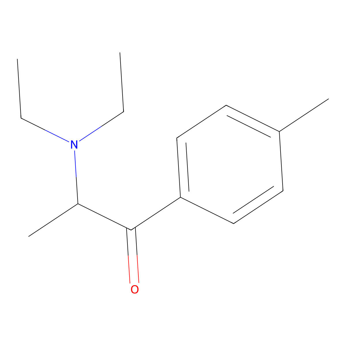 4-Methyldiethcathinone molecular structure, CAS 676316-90-8