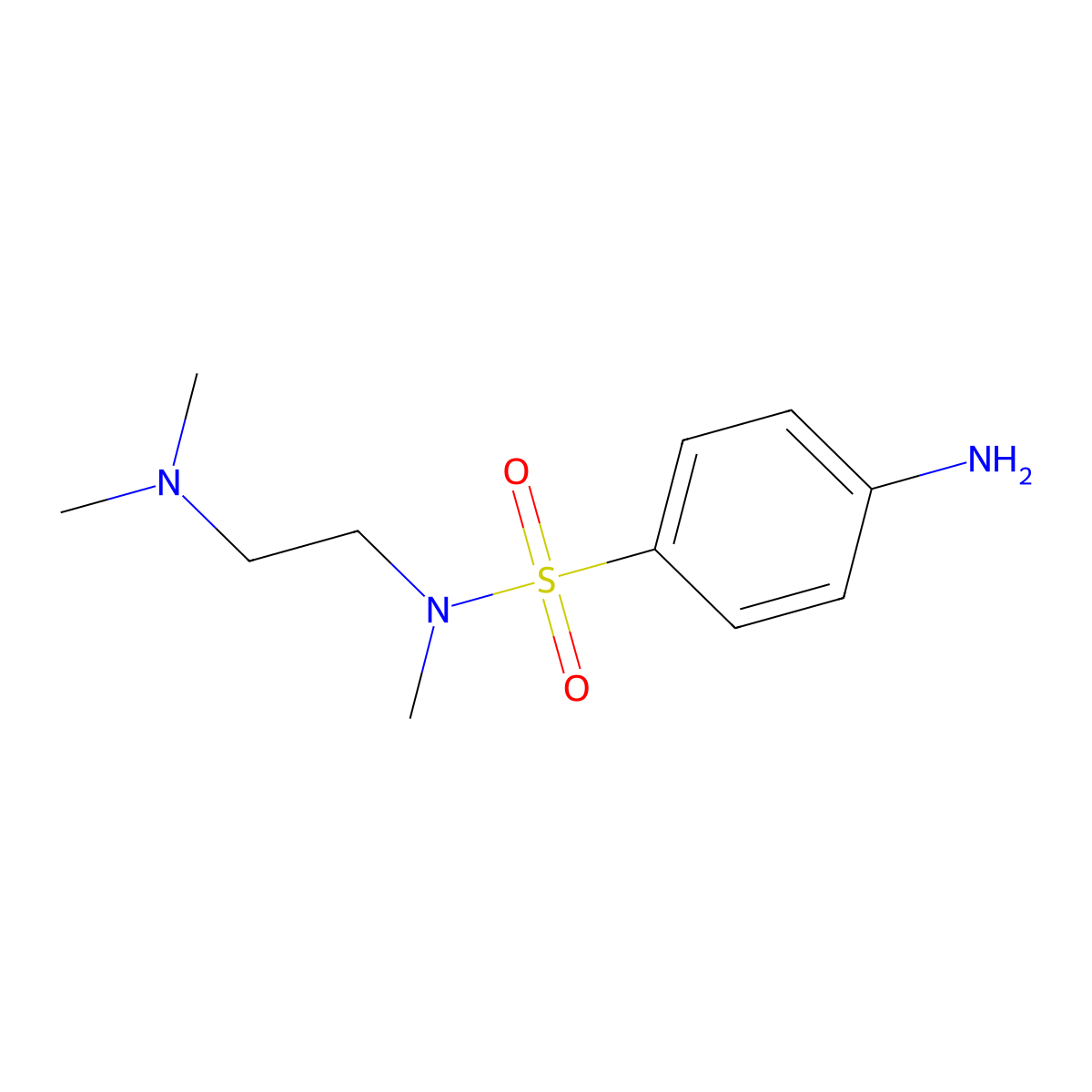 4-Amino-N-[2-(dimethylamino)ethyl]-N-methylbenzene-1-sulfonamide molecular structure, CAS 676327-00-7