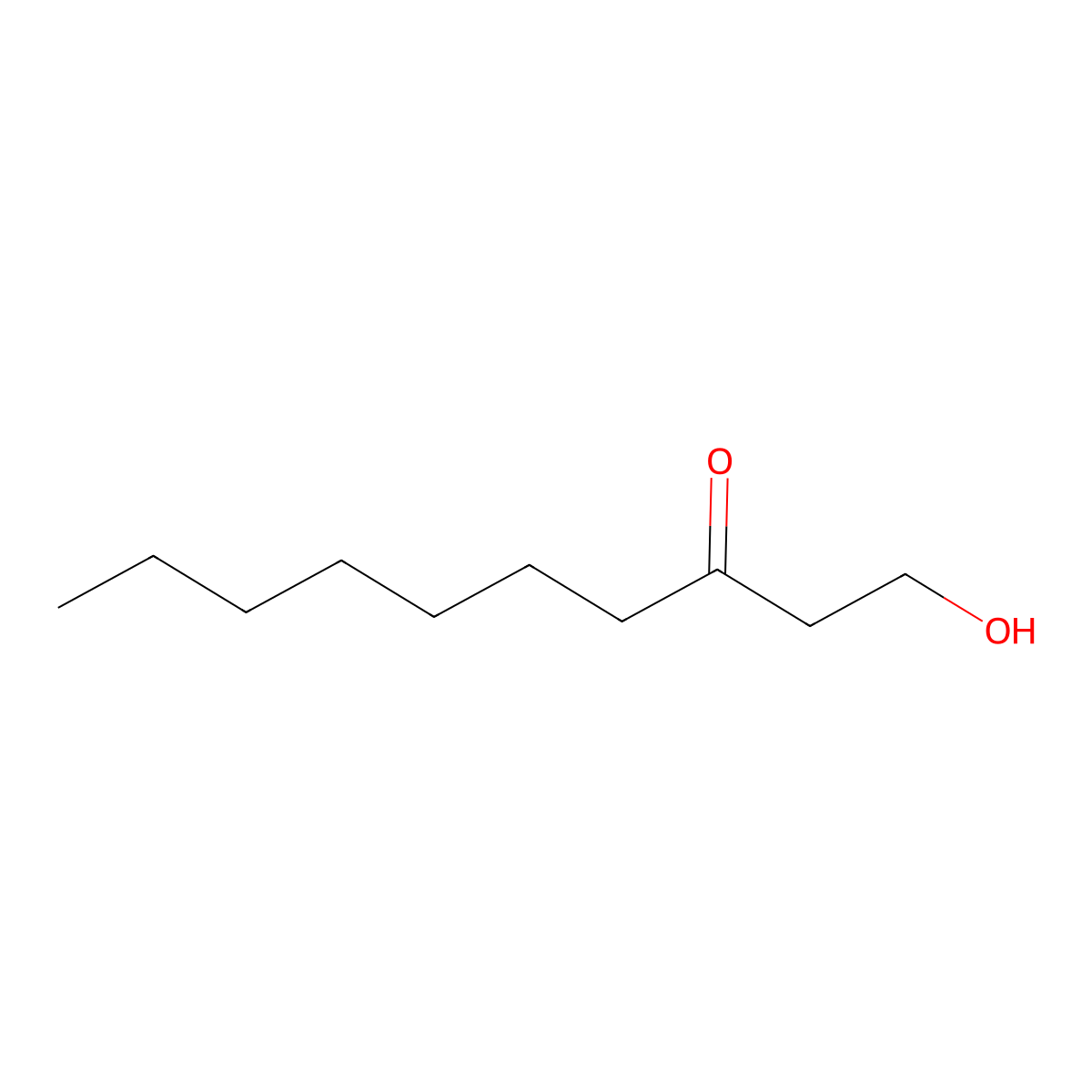 1-Hydroxydecan-3-one molecular structure, CAS 67633-95-8