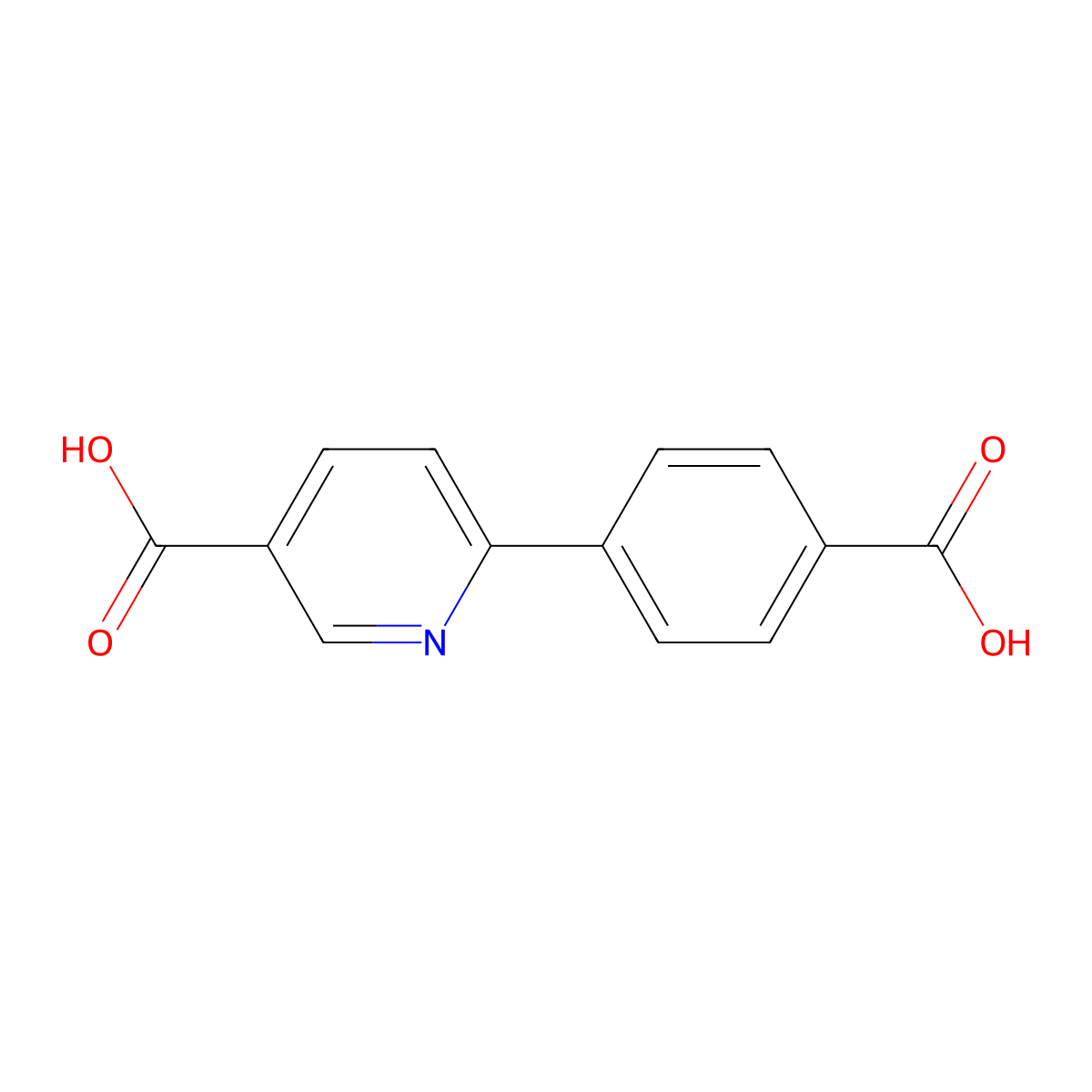6-(4-Carboxyphenyl)pyridine-3-carboxylic acid molecular structure, CAS 676339-81-4
