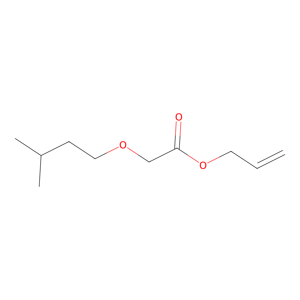 Allyl amyl glycolate molecular structure, CAS 67634-00-8