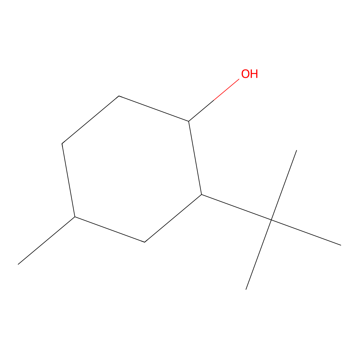 2-tert-Butyl-4-methylcyclohexanol molecular structure, CAS 67634-11-1