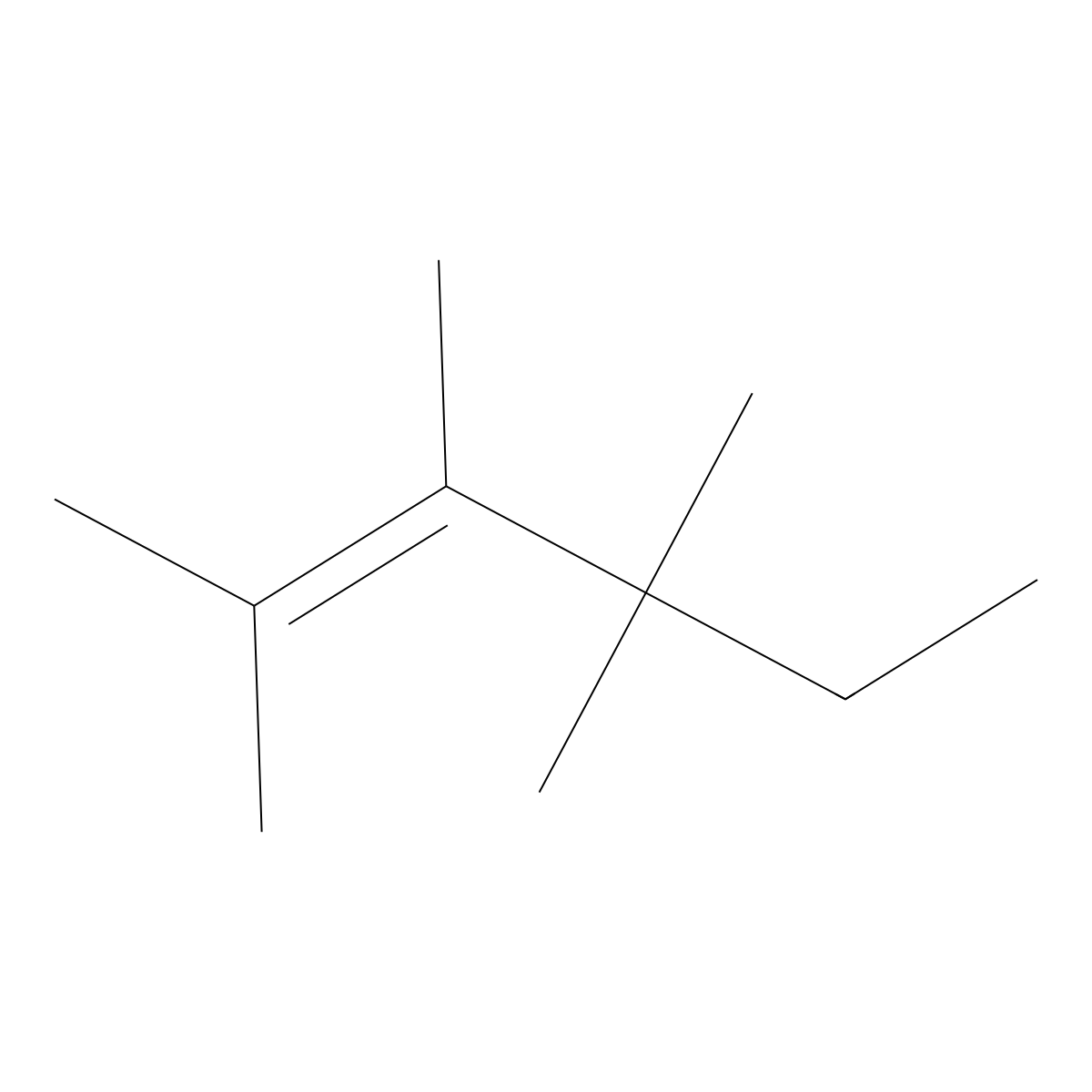 2-Hexene, 2,3,4,4-tetramethyl- molecular structure, CAS 67634-13-3