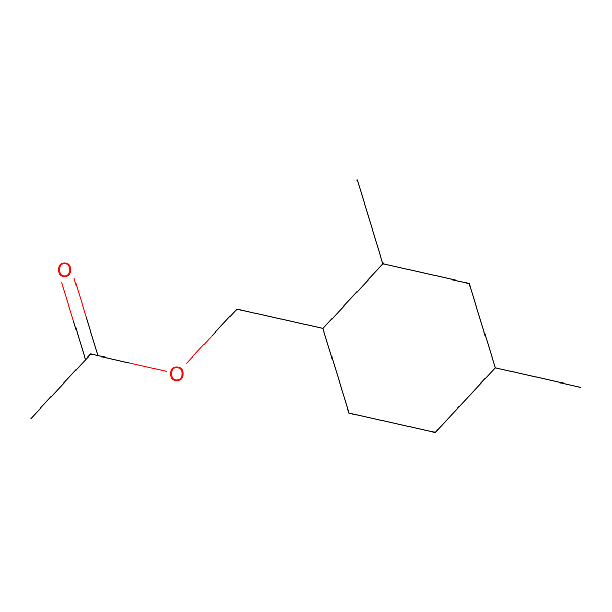 Cyclohexanemethanol, 2,4-dimethyl-, 1-acetate molecular structure, CAS 67634-22-4
