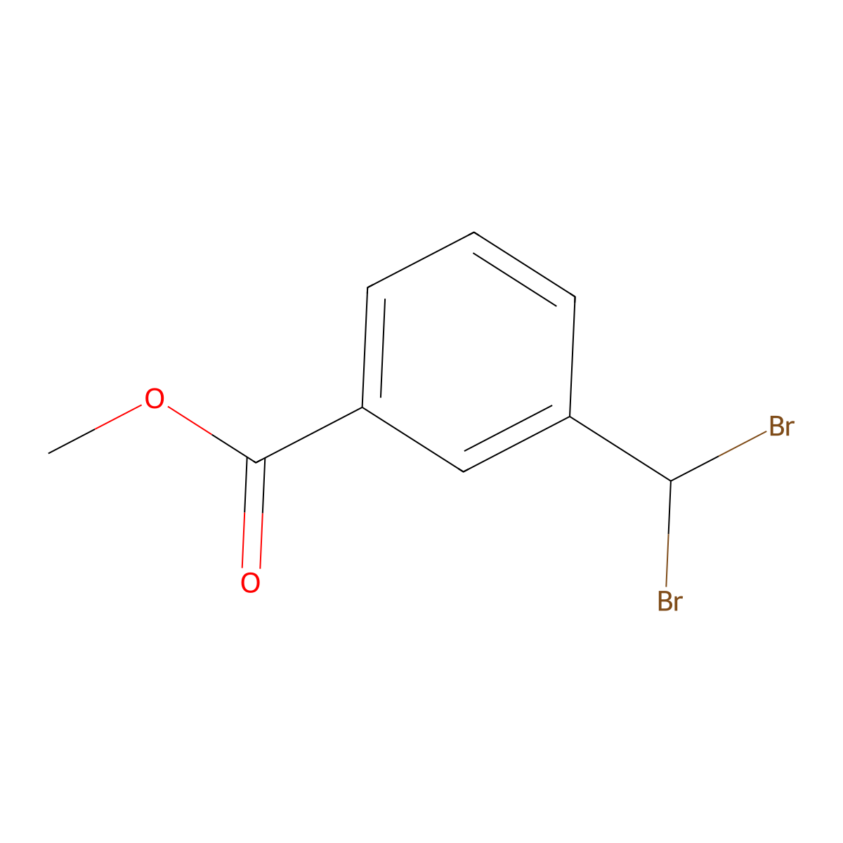 Methyl 3-(dibromomethyl)benzoate molecular structure, CAS 676345-83-8