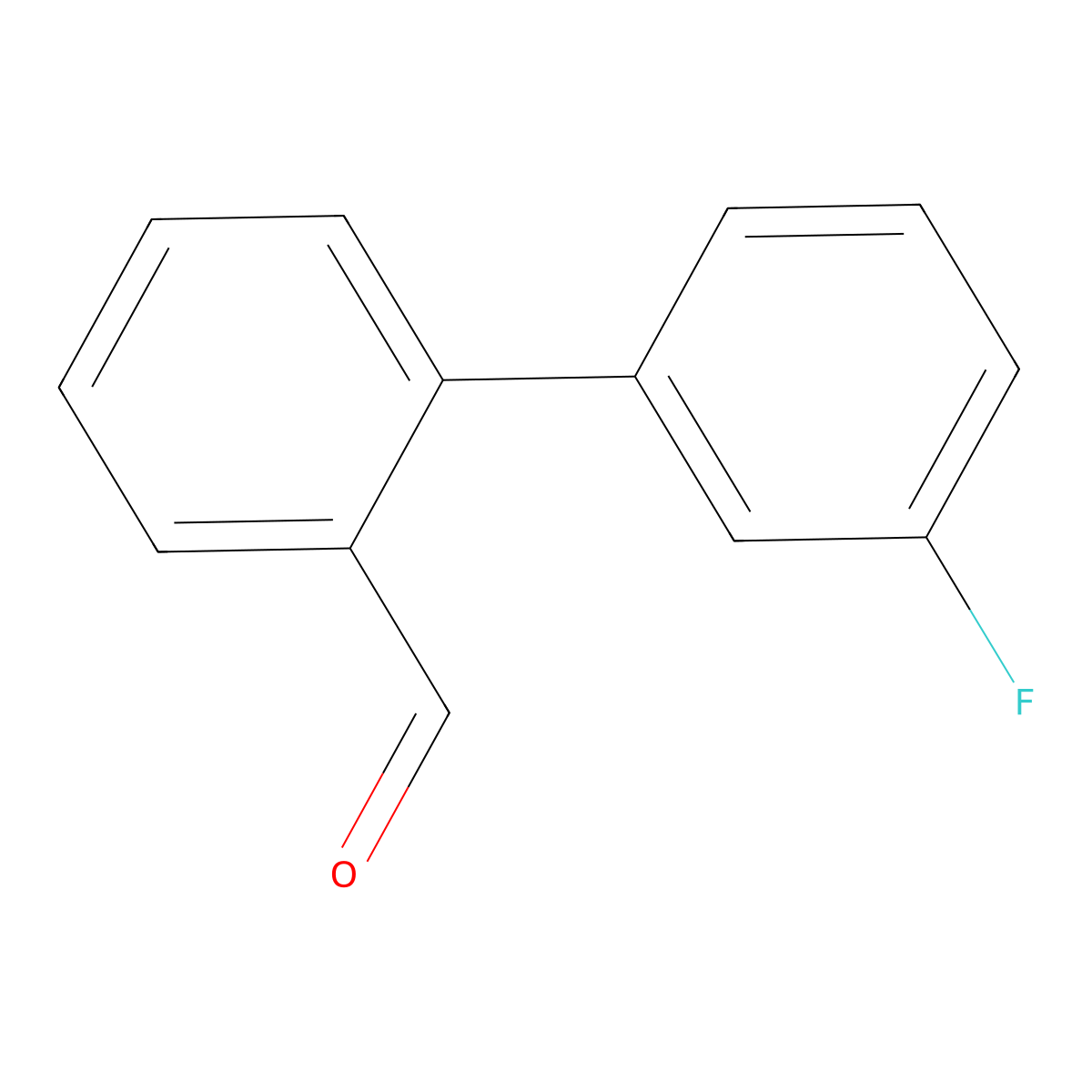 2-(3-Fluorophenyl)benzaldehyde molecular structure, CAS 676348-32-6