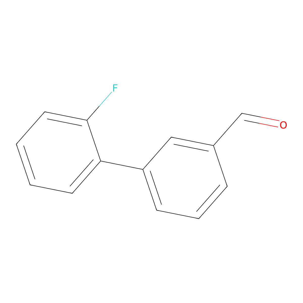 3-(2-Fluorophenyl)benzaldehyde molecular structure, CAS 676348-33-7