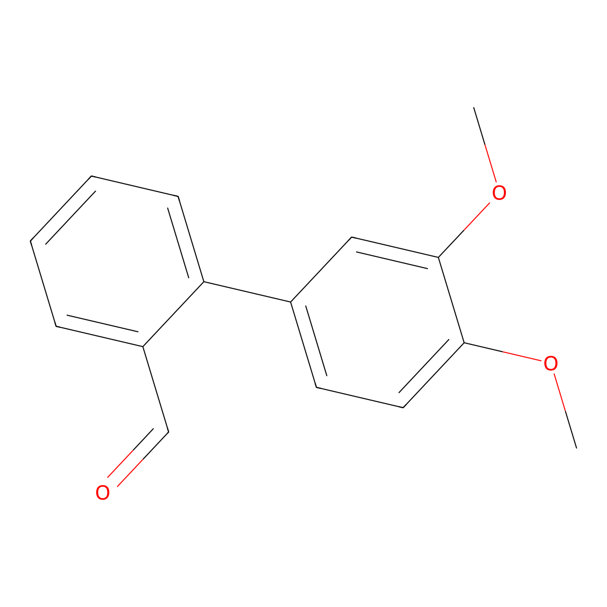 3',4'-Dimethoxybiphenyl-2-carbaldehyde molecular structure, CAS 676348-35-9