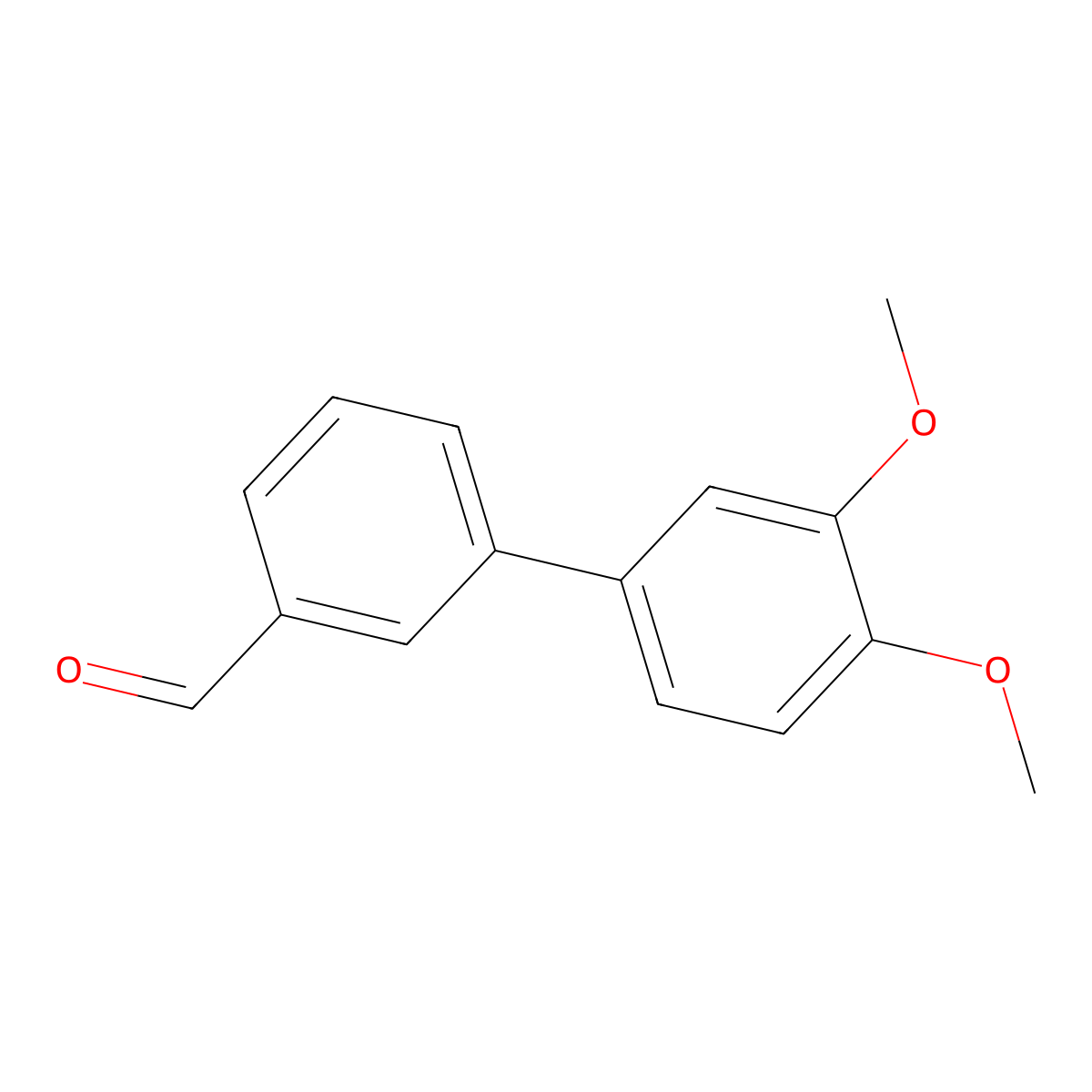 3-(3,4-Dimethoxyphenyl)benzaldehyde molecular structure, CAS 676348-36-0