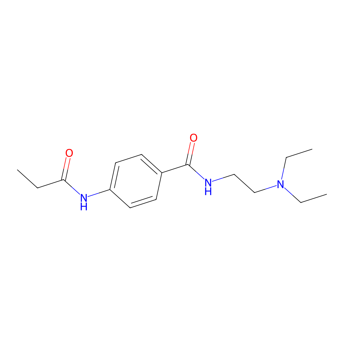 N-Propionylprocainamide molecular structure, CAS 67635-46-5