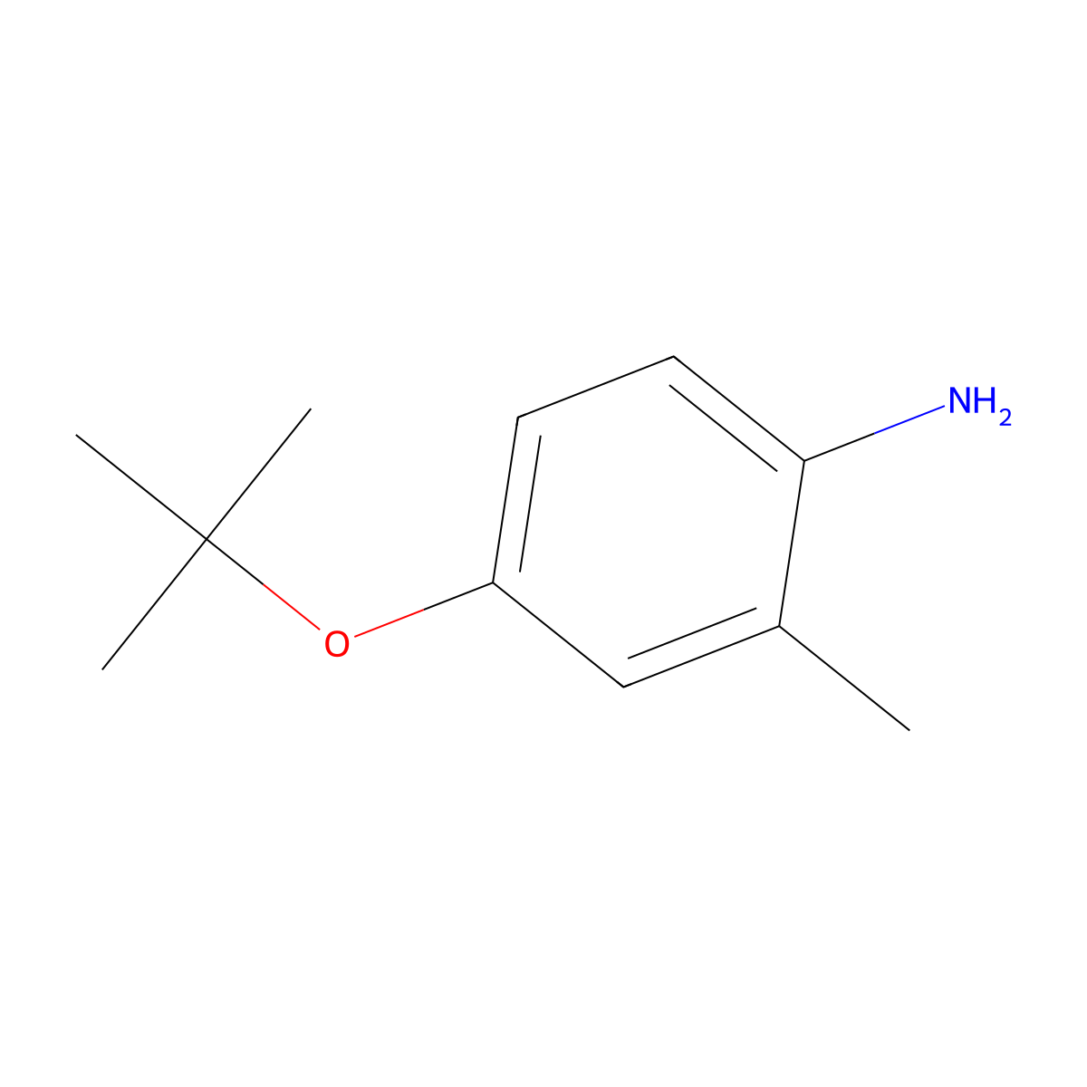 4-tert-Butoxy-2-methylaniline molecular structure, CAS 676366-01-1