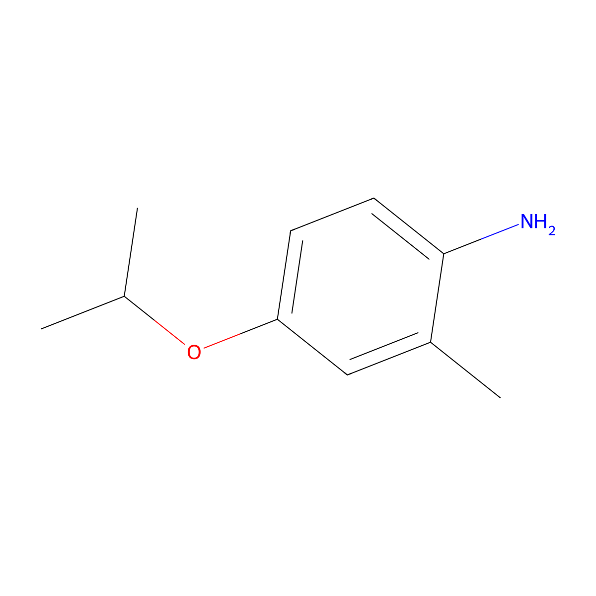 2-Methyl-4-(propan-2-yloxy)aniline molecular structure, CAS 676366-02-2