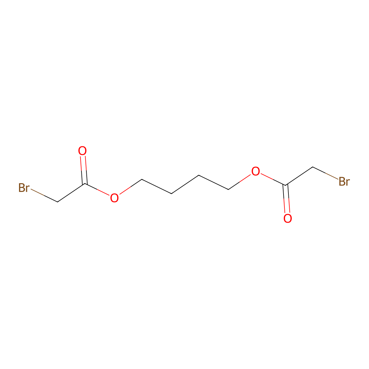 Butane-1,4-diyl bis(2-bromoacetate) molecular structure, CAS 67638-54-4