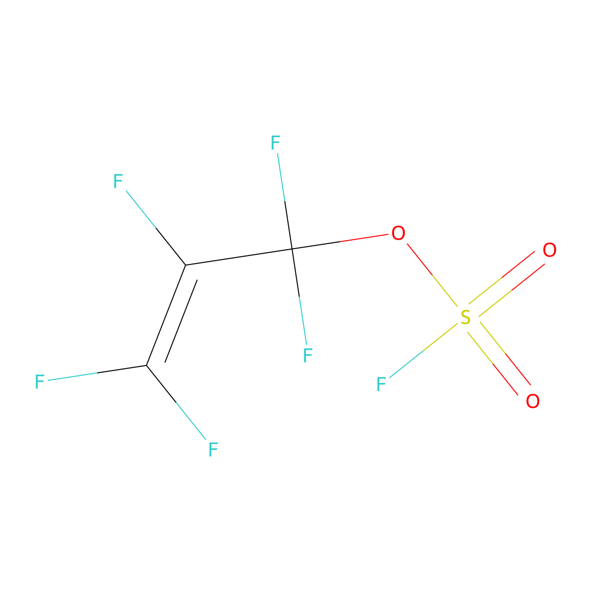 Pentafluoroallyl fluorosulphate molecular structure, CAS 67641-28-5