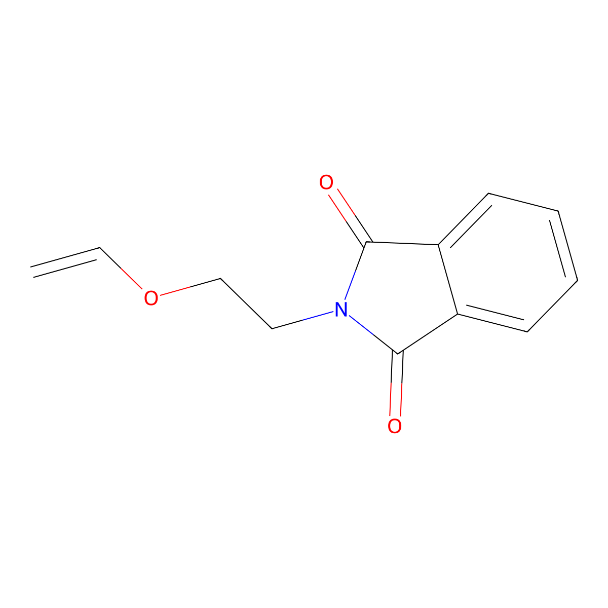 2-(2-(Vinyloxy)ethyl)isoindoline-1,3-dione molecular structure, CAS 67643-67-8