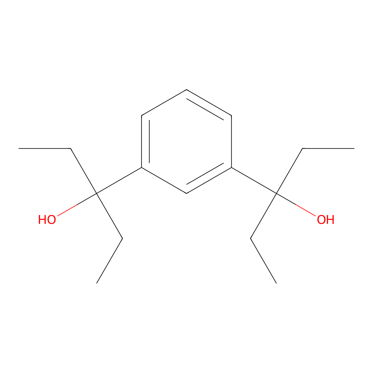 1,3-Bis(3-hydroxy-3-pentyl)benzene molecular structure, CAS 676465-94-4
