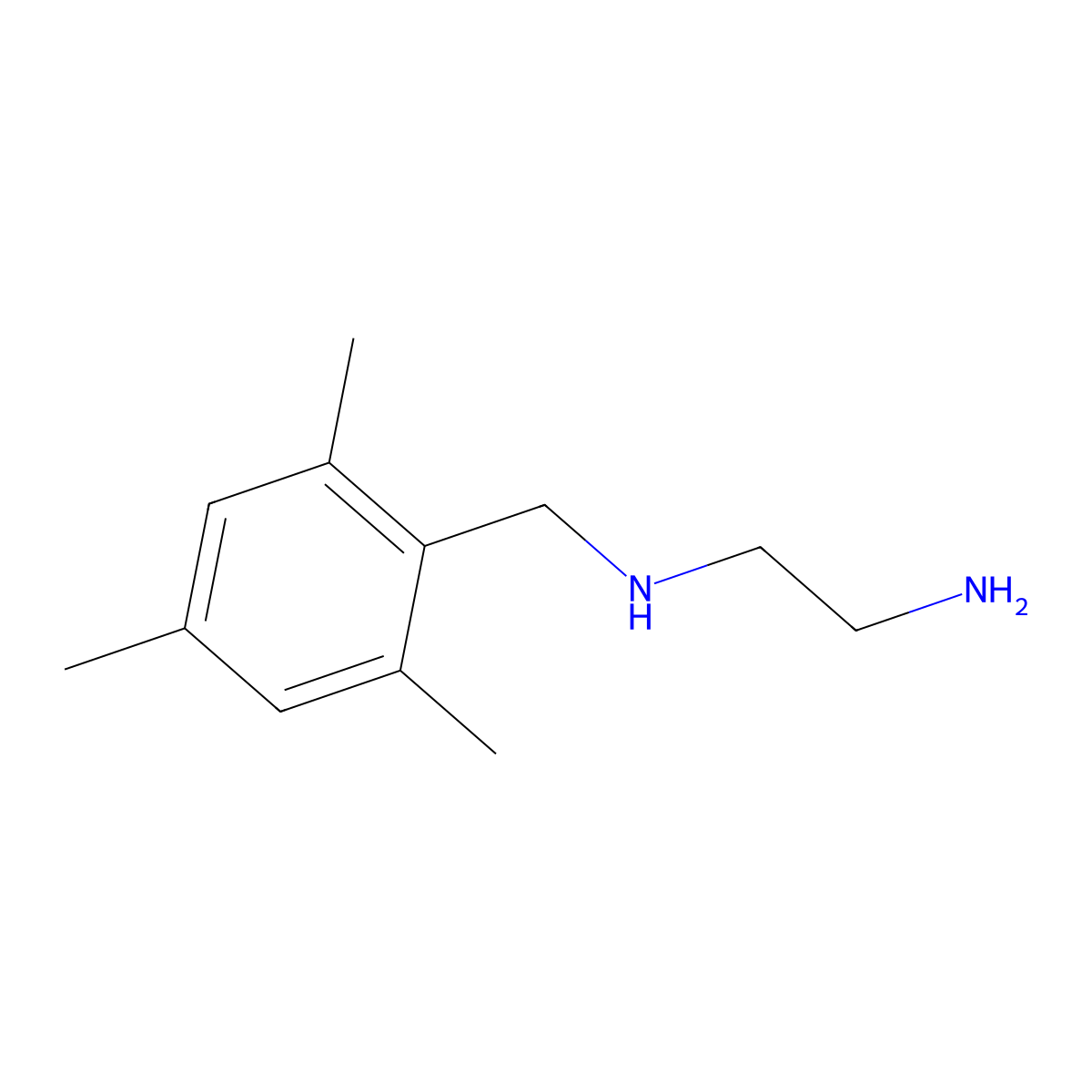 N~1~-[(2,4,6-Trimethylphenyl)methyl]ethane-1,2-diamine molecular structure, CAS 676473-67-9