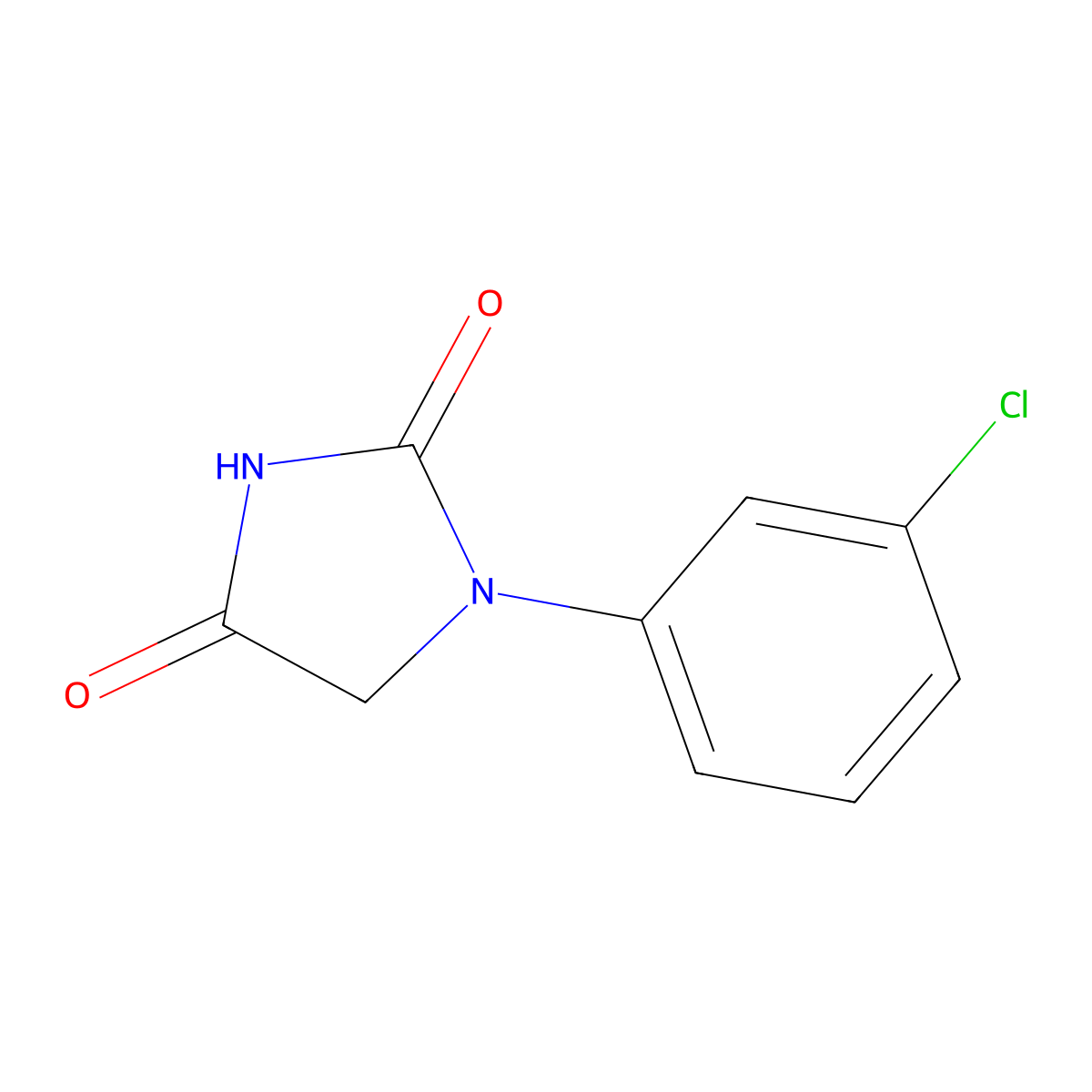1-(3-Chlorophenyl)imidazolidine-2,4-dione molecular structure, CAS 676476-00-9