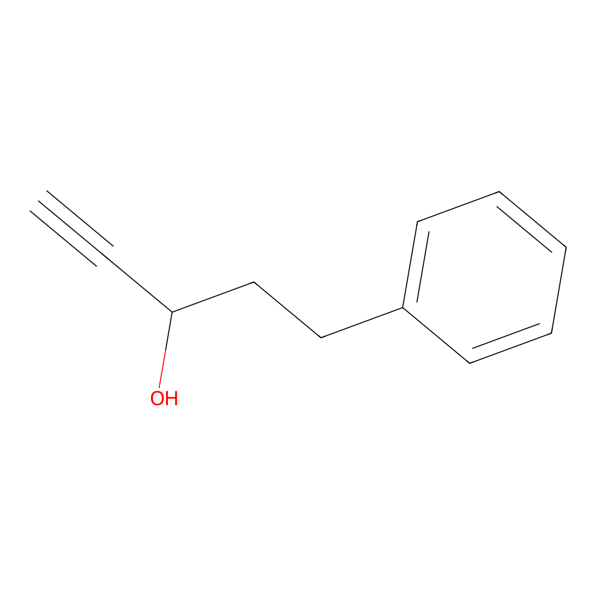 5-Phenylpent-1-yn-3-ol molecular structure, CAS 67648-04-8