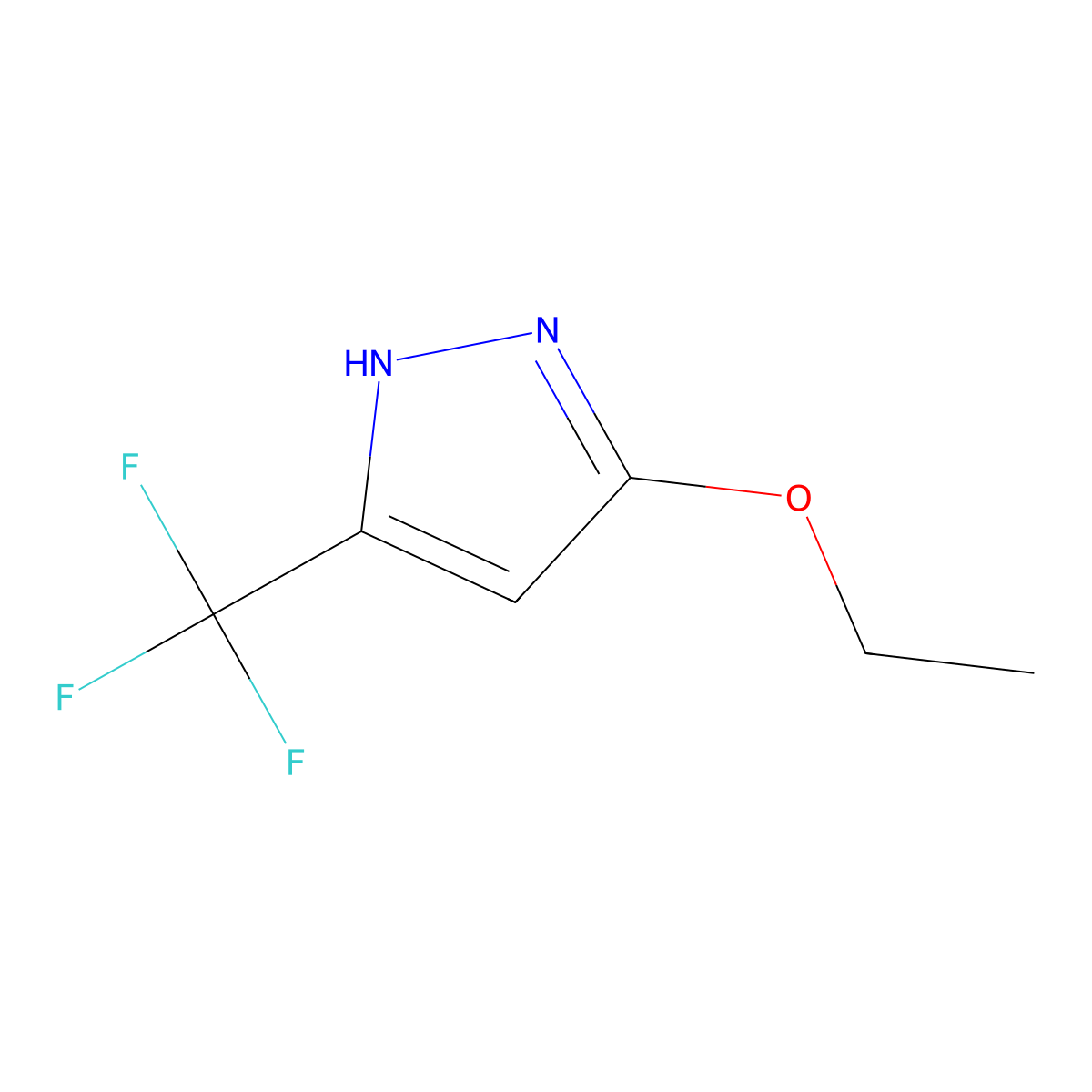 3-Ethoxy-5-(trifluoromethyl)-1h-pyrazole molecular structure, CAS 676487-70-0
