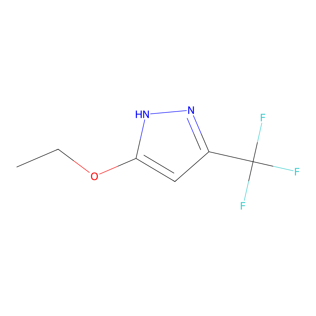 3-Ethoxy-5-(trifluoromethyl)-1h-pyrazole molecular structure, CAS 676487-70-0