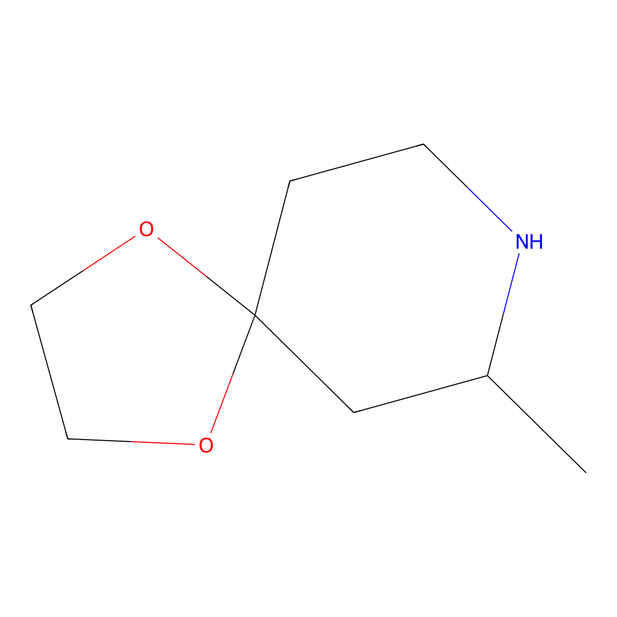 7-Methyl-1,4-dioxa-8-azaspiro[4.5]decane molecular structure, CAS 676490-94-1