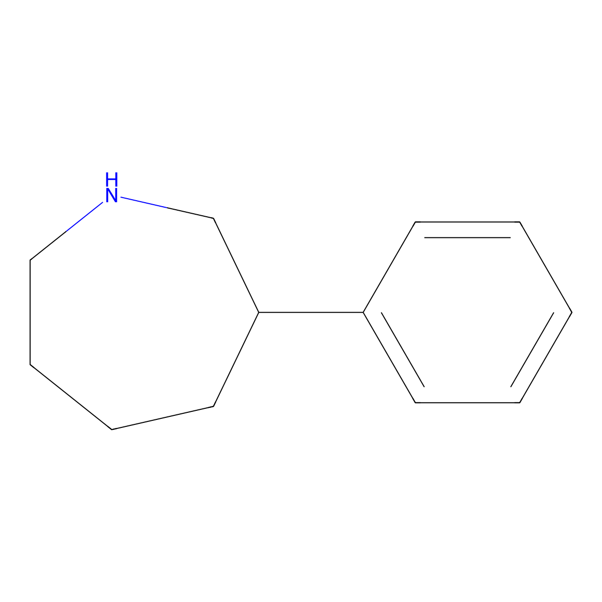 3-Phenylazepane molecular structure, CAS 676495-73-1