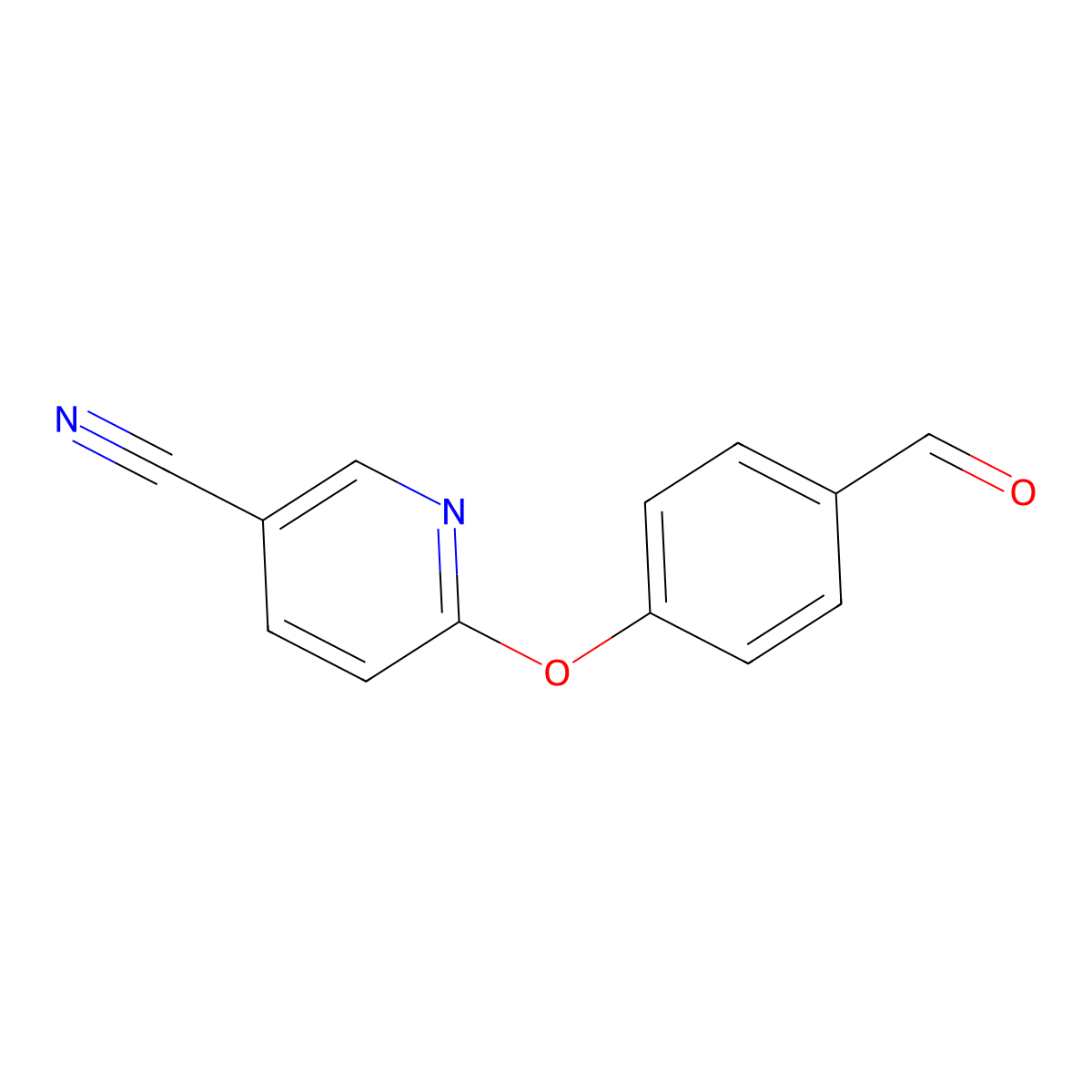 6-(4-Formylphenoxy)nicotinonitrile molecular structure, CAS 676501-68-1